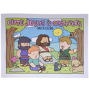 Livro Cute Jesus & Disciples Goods De Colorir Infantil Atividades Bíblicas Capa Flexível