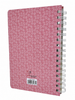 Livro Hinário Hinos da Harpa & Corinhos Feminina Letra Hipergigante Capa Espiral Capa Dura Floral Rosa