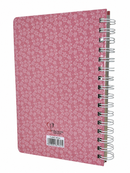 Livro Hinário Hinos da Harpa & Corinhos Feminina Letra Hipergigante Capa Espiral Capa Dura Floral Rosa