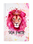 Bíblia Seja Forte e Corajosa Letra Normal Capa Dura Com Harpa e Corinhos Slim Feminina