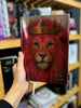Bíblia Sagrada Evangélica Letra Gigante Carteira Íma Leão Rosa CPP Capa Dura Feminina