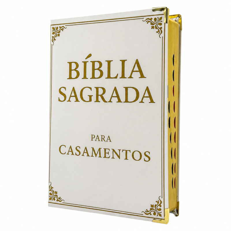 Bíblia Gigante Para Casamento ARC Com Índice E Cantoneira - SB