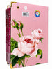 Bíblia Sagrada Letra Hipergigante PPM Capa Dura Flor Rosa Feminina Com Harpa e Abas Adesivas ARC