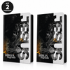 Kit 2 Bíblias Evangélicas Leão Jesus Letra Gigante Capa Dura Com Harpa E Índice Arc