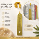 Marcador de  Página Cristo Dourado Acrílico Espelhado Luxo Para Bíblia e Livros
