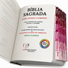 Bíblia Ramos Branca Letra Hipergigante Capa Dura Com Harpa e Aba Masculina Arc