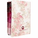 Bíblia Circulo Floral Rosa Letra Gigante Capa Flexível Com Harpa E Abas Coladas Feminina Arc
