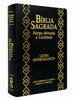 Bíblia Cor Preta Letra Hipergigante Capa Semi Flexível Com Harpa e Índice Colorida Arc