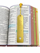 Kit 05 Marca Páginas Variados - Marcador de Página Jesus, Cristo e Deus Acrílico Espelhado Luxo Para Bíblia e Livros
