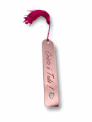 Marca Página Cristo Rose Acrílico Espelhado Luxo Para Bíblia e Livros