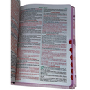 Bíblia Deus Gratidão Letra Gigante Capa Flexível Com Harpa e Índice Feminina Arc