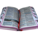 Bíblia Deus Gratidão Letra Gigante Capa Flexível Com Harpa E Abas Coladas Feminina Arc