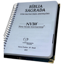 Bíblia Leão De Judá Letra Normal Com Elástico e Medalhão Com Espaço Anotações Feminina Nvi SB