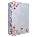 Bíblia Capa Dura Com Elástico Rosa E Medalhão Letra Gigante Com Harpa - Leão Rosa Abas Já Coladas