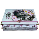 Bíblia Capa Dura Com Elástico Rosa E Medalhão Letra Gigante Com Harpa - Leão Rosa Abas Já Coladas