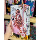 Bíblia Capa Dura Com Elástico Rosa E Medalhão Letra Gigante Com Harpa - Filha Do Rei E Aba Feminina