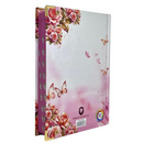 Bíblia Capa Dura Com Elástico Rosa E Medalhão Letra Gigante Com Harpa - Filha Do Rei + Índice