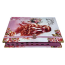 Bíblia Capa Dura Com Elástico Rosa E Medalhão Letra Gigante Com Harpa - Filha Do Rei + Índice