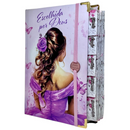 Bíblia Capa Dura Com Elástico Rosa E Medalhão Letra Gigante Com Harpa Escolhida Por Deus Abas Já Coladas