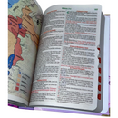 Bíblia Capa Dura Com Elástico Rosa E Medalhão Letra Gigante Com Harpa - Escolhida por Deus E Índice