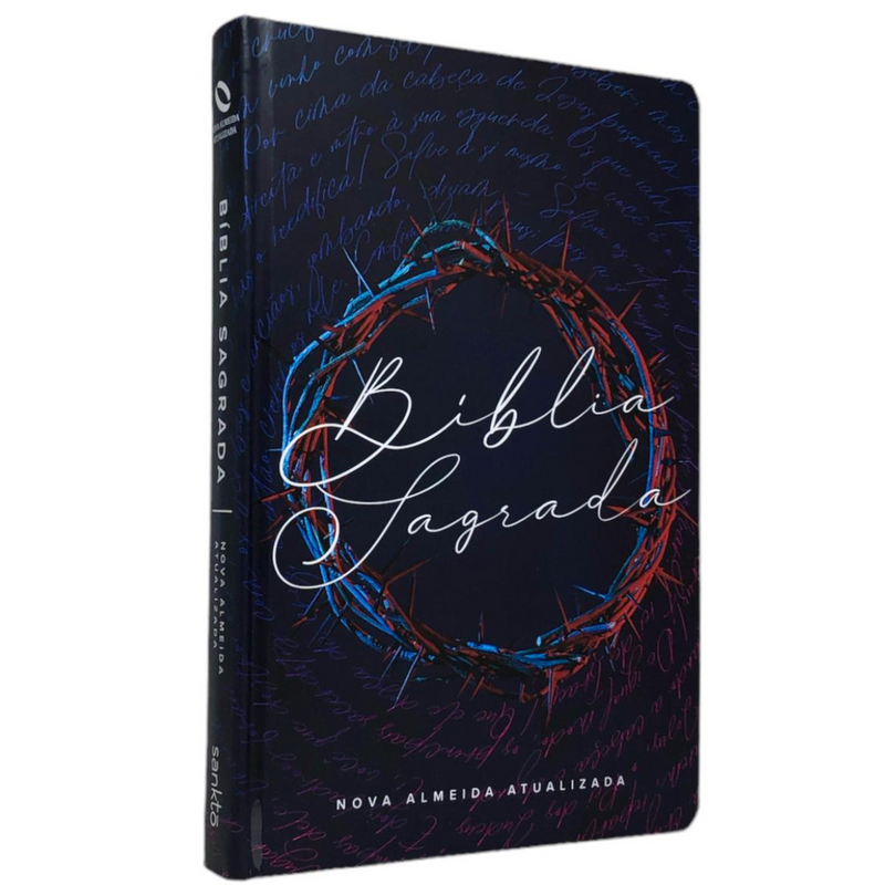 Bíblia Coroa Neon Letra Normal Capa Dura Masculina e Feminina Naa