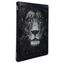 Bíblia Leão Crinza e Laranja Letra Normal Capa Dura Masculina Naa