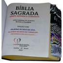 Bíblia Cor Preta Trigo Letra Jumbo Capa Dura Com Harpa e Aba Adesiva Masculina