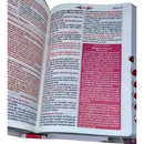 Bíblia Da Mulher Sábia Rosa De Estudo Letra Hipergigante Capa Flexível Com Harpa e Índice Feminina Arc