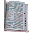 Bíblia Sagrada Letra Hipergigante PPM Capa Dura Jardim Rosa Feminina Com Harpa ARC e Índice