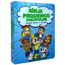 Bíblia Pequenos Discípulos Azul Infantil Letra Comum Capa Dura Com Harpa e Índice Masculina Arc
