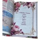 Bíblia Da Mulher Sábia Rosa De Estudo Letra Hipergigante Capa Flexível Com Harpa e Índice Feminina Arc