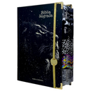 Bíblia Sagrada Letra Hipergigante Capa Dura Leão Universo Com Harpa e Abas Leão ARC