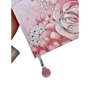 Bíblia Sagrada Letra Hipergigante PPM Capa Dura Jardim Rosa Feminina Com Harpa ARC e Índice