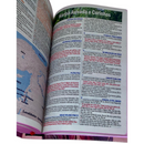 Bíblia Capa Flexível Letra Gigante - Leão Jesus Rosa - Com Índice Miolo Ppm Full Color Versão Arc  Com Harpa E Fitilho
