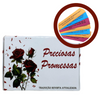 Kit com 10 Uni. de Caixinhas de Promessas Rosa com Mini Versículos Diários Para Lembranças Linguagem & e Presentes ARC