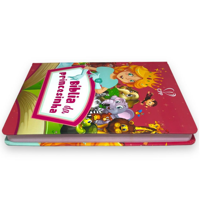Bíblia Da Princesinha Infantil Capa Dura Feminina Com QR Code - 02