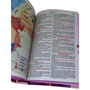 Bíblia Capa Flexível Letra Gigante - Leão Jesus Rosa - Com Índice Miolo Ppm Full Color Versão Arc  Com Harpa E Fitilho