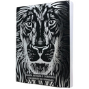 Livro Leão Preto e Prata Hinário Harpa Avivada e Corinhos Capa Brochura Letra Gigante