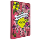Bíblia Floral Alegre Letra Normal Capa Dura Slim Feminina Nvi