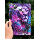 Bíblia Lion Roxa Letra Normal Capa Dura Masculina e Feminina Ntlh