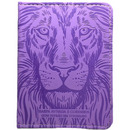 Livro Leão Lilás Hinário Harpa Avivada e Corinhos Capa PU Almofadada Letra Gigante