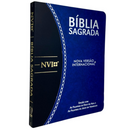 Bíblia Azul e Preta Letra Normal Capa Flexível Slim Large Masculina Nvi