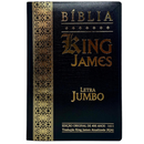 Bíblia Cor Preta Letra Jumbo Capa Coverbook Flexível Feminina e Masculina King James 1611