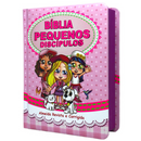 Bíblia Pequenos Discípulos Rosa Infantil Letra Comum Capa Dura Com Harpa Feminina Arc