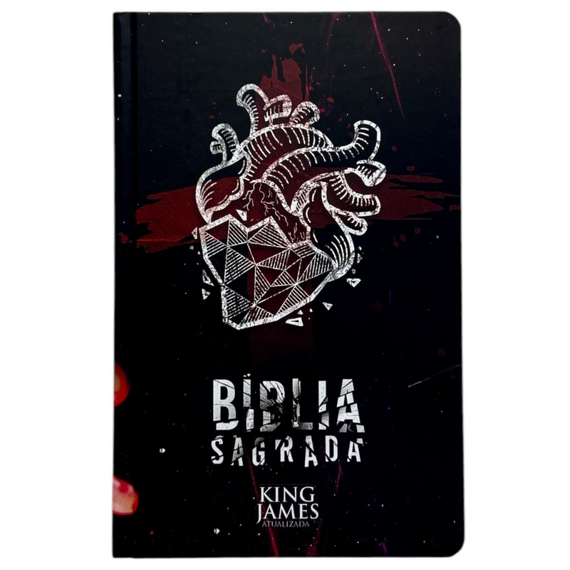 Bíblia Coração de Pedra Letra Normal Capa Dura Slim Masculina Kja
