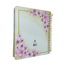 Bíblia Arranjo Bege Letra Normal Capa Dura Com Espiral e Espaço Anotações Feminina Nvi SB