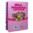 Bíblia Pequenos Discípulos Rosa Infantil Letra Comum Capa Dura Com Harpa e Índice Feminina Arc