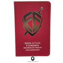 Livro Escudo Vermelha Hinário Harpa Avivada e Corinhos Capa PU Almofadada Letra Hipergigante