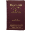Bíblia Mover de Deus Cor Bordô Com Estudo Letra Gigante Capa Flexível Com Harpa e Índice Masculina Arc