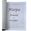 Livro Leão Preto e Prata Hinário Harpa Avivada e Corinhos Capa Brochura Letra Gigante